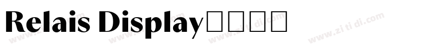 Relais Display字体转换